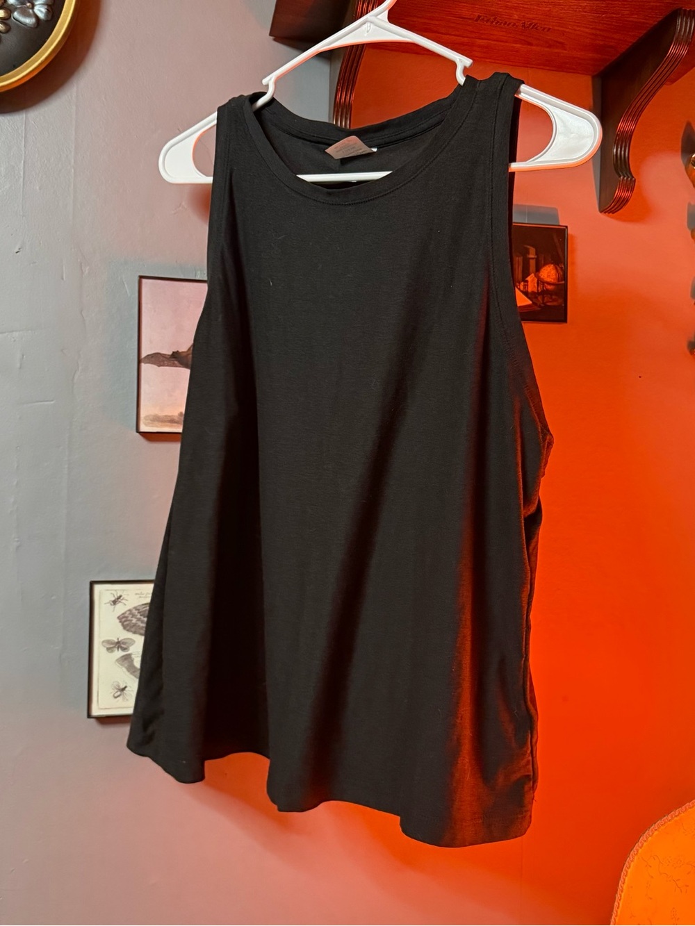 Athletic Works Black Relaxed Fit Men's Tank Top